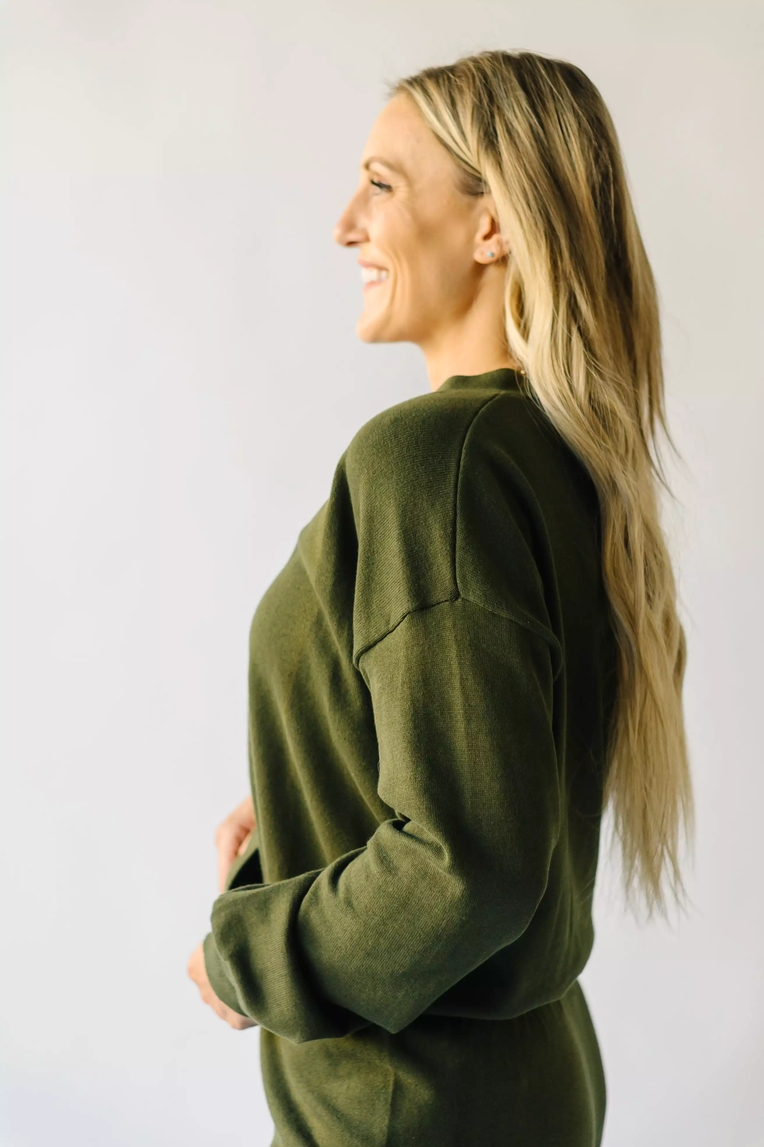 Winona V-Neck Button-Down Sweater - Olive | Shop Now