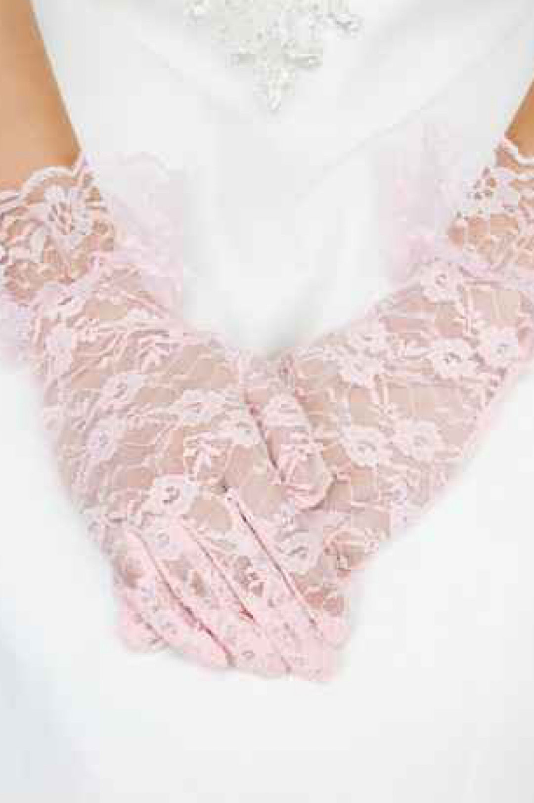 Women's Ruffle Wrist Lace Gloves - Stylish and Elegant