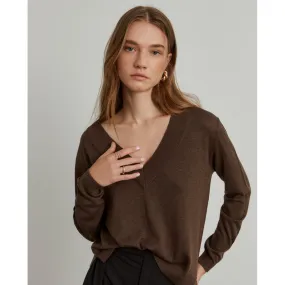 V-neck Wool Blend Sweater