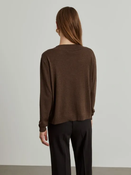 V-neck Wool Blend Sweater