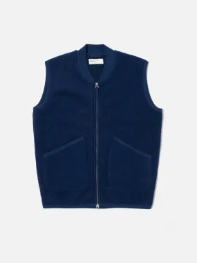 Navy Zip Vest.